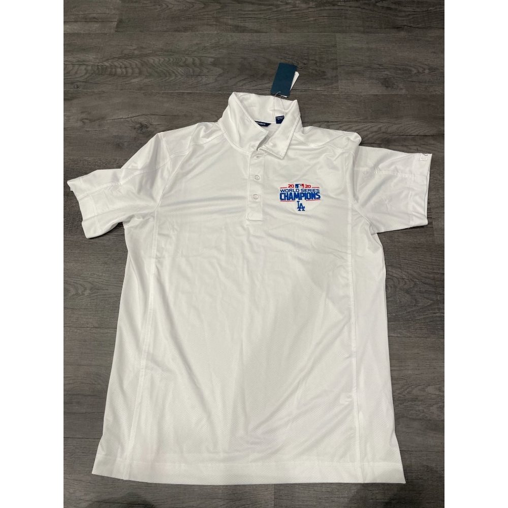 NWT  CUTTER & BUCK "2020 WORLD SERIES CHAMP- LA DODGERS" POLO